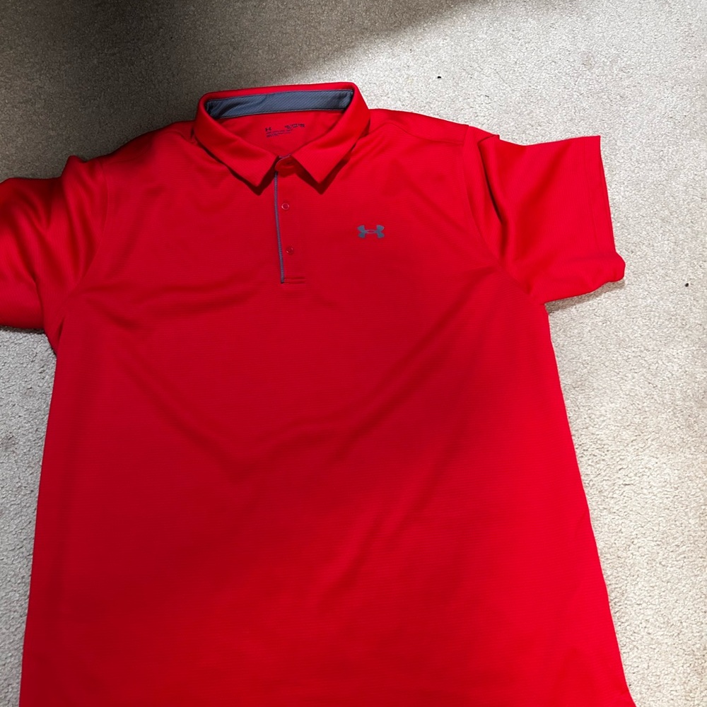 Under Armour Red Polo Shirt Vibrant Style